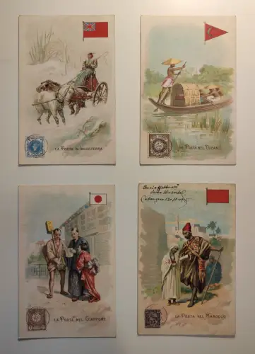 LA POSTA - 90 Postkarten Lot