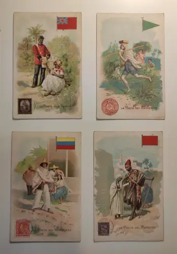 LA POSTA - 90 Postkarten Lot