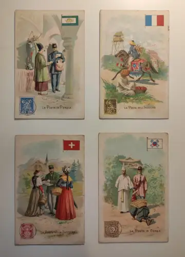 LA POSTA - 90 Postkarten Lot