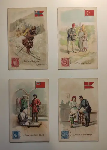 LA POSTA - 90 Postkarten Lot