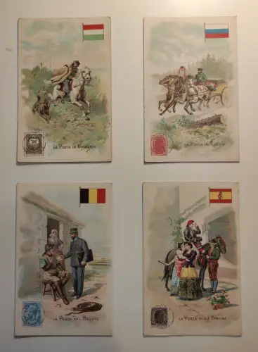 LA POSTA - 90 Postkarten Lot