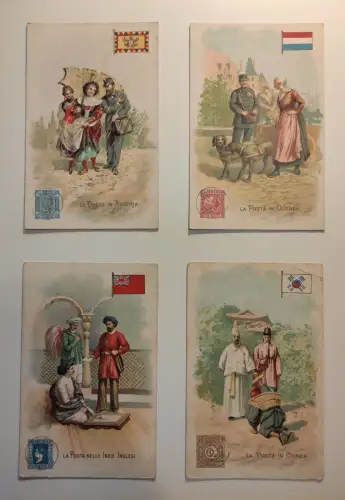 LA POSTA - 90 Postkarten Lot