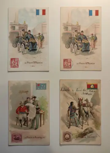 LA POSTA - 90 Postkarten Lot