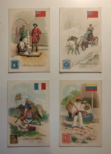 LA POSTA - 90 Postkarten Lot