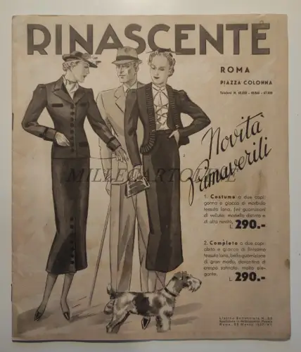 LA RINASCENTE - Rom Piazza Colonna, Frühlingsneuheit 1937 Mode