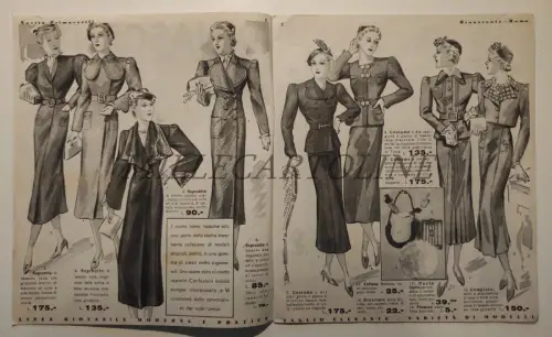 LA RINASCENTE - Roma Piazza Colonna, Novità Primaverili 1937 Moda