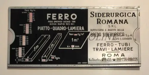 SIDERURGICA ROMANA SRL - Zentimeter sofort Maße Gewichte profiliert laminiert