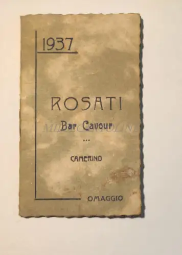ROSATI BAR CAVOUR CAMERINO - Filmkalender 1937