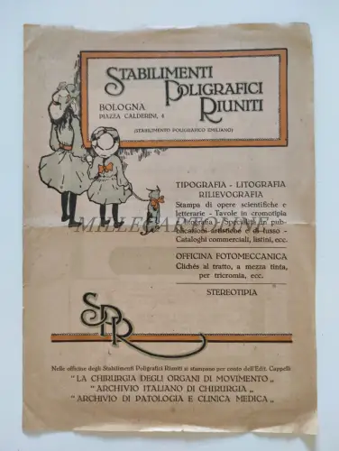 VEREINIGTE POLYGRAPHISCHE BETRIEBE BOLOGNA - Werbeillustration Mussino