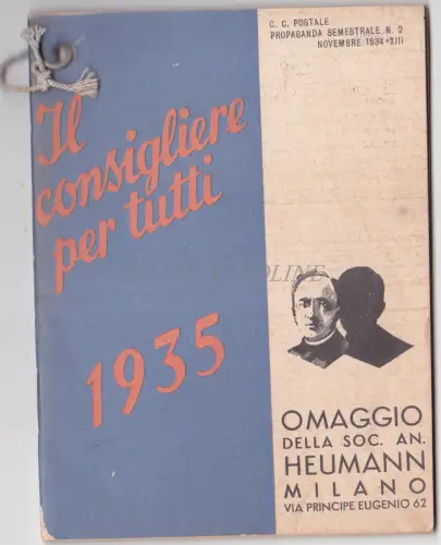 DER RAT FÜR ALLE 1935 Pfarrer Heumann Mailand Libretto