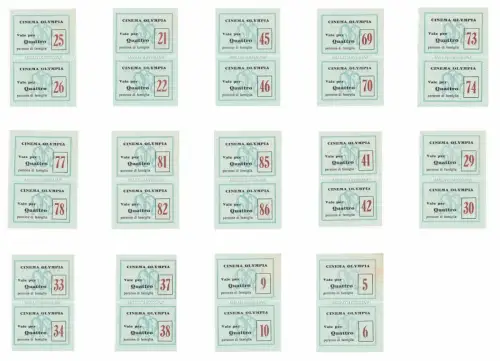 CINEMA OLYMPIA - 14 Paar Tickets für 4 Familienpersonen