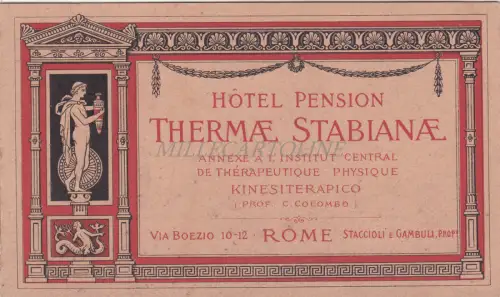 HOTEL PENSION THERMAE STABIANAE ROMA - Werbeklappbar
