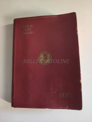 TOURING CLUB ITALIANO - Agenda 1952 Non Compilata