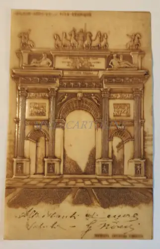 MAILAND - Simplon-Friedensbogen, Zelluloid-Reliefbogen