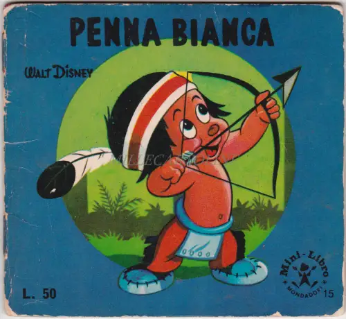 WALT DISNEY - Weißer Stift, Mini Book Mondadori 1965