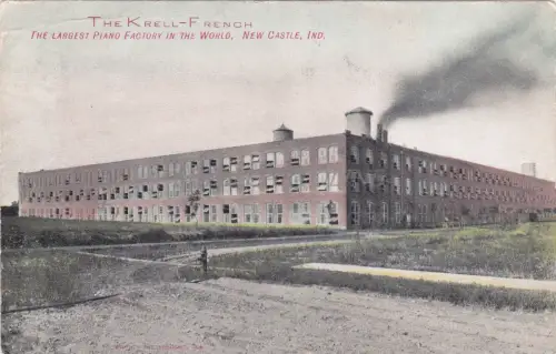 INDIANA - New Castle - The Krell French - The Largest Piano Factory 1907