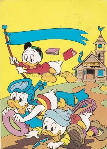 WALT DISNEY - Qui, Quo Qua Huey, Dewey und Louie POSTCARD