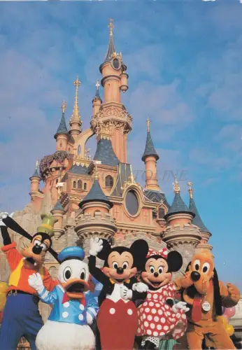 WALT DISNEY - Euro Disney - Das Schloss der Dornröschen AK