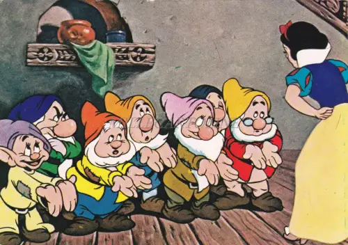 WALT DISNEY - Schneewittchen und die sieben Zwerge Schneewittchen AK