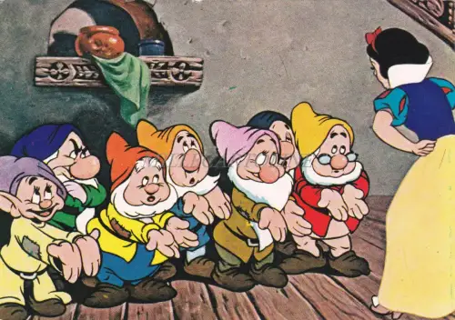 WALT DISNEY - Schneewittchen und die sieben Zwerge Schneewittchen AK