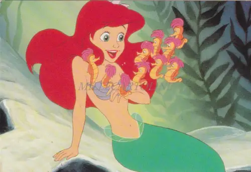 WALT DISNEY - La Sirenetta The Little Mermaid POSTCARD
