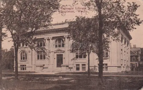 WISCONSIN - Carnegie Library, Appleton 1913