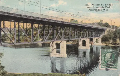 WISCONSIN - Folsom St. Bridge, near Milwaukee 1911
