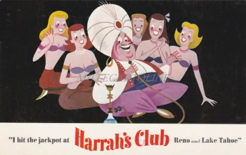 NEVADA - Reno and Lake Tahoe - I hit the Jackpot at Harra's Club 1958 2