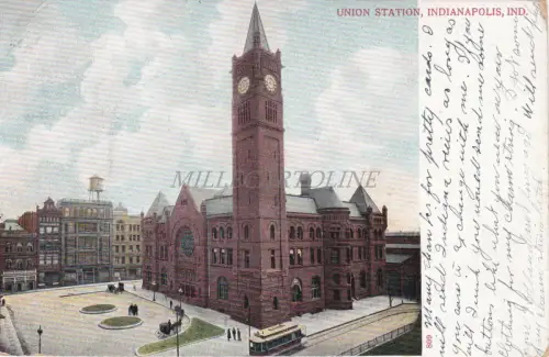 INDIANA - Union Station, Indianapolis 1906