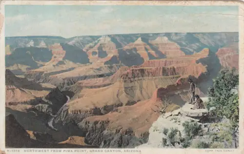 ARIZONA - Northwest Point von Pima Point, Grand Canyon 1921