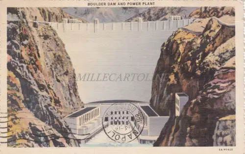 NEVADA - Boulder City - Boulder Dam and Power Plant 1937
