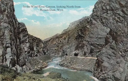 WYOMING - Im Wind River Canyon, Blick nach Norden vom Boysen Dam