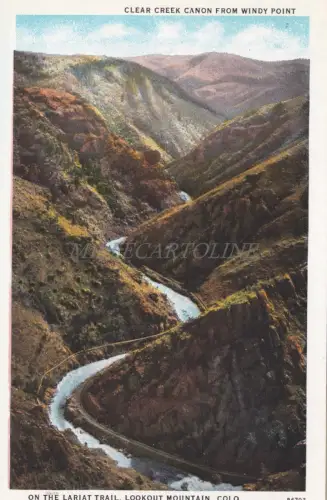 COLORADO - Clear Creek Canyon von Windy Point, Lariat Trail, Lookout Mountain