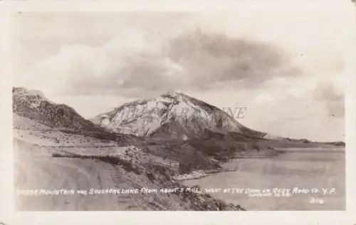 WYOMING - Cedar Mountain und Shoshone Lake, Cody - Echtfoto Postkarte