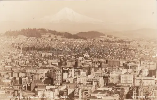 OREGON - Mt. Kapuze aus Portland - Fotopostkarte