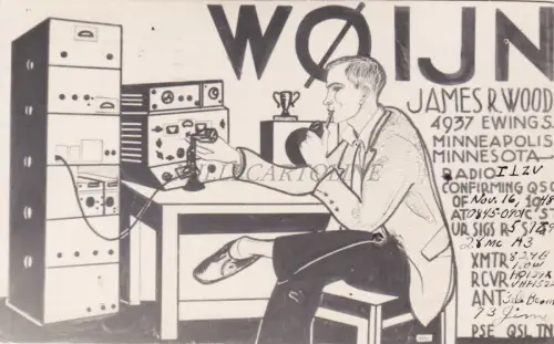 MINNESOTA - Minneapolis - Woijn, Radio Amateur James R. Wood 1948