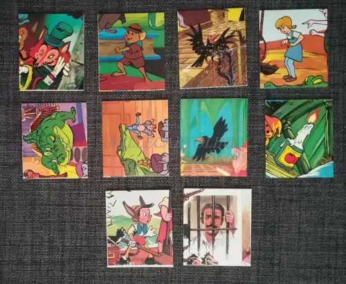 WALT DISNEY - 10 illustrierte Aufkleber