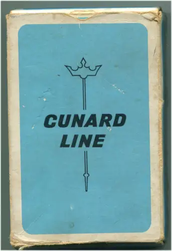 Navigation, 1 Deck französische Spielkarten, Cunard Line, von John Waddington m