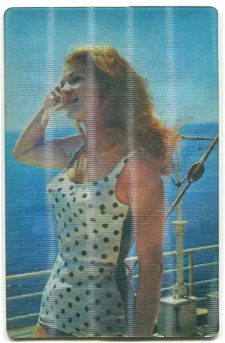 Navigation, Taschenkalender 1977, von Morflot, Mädchen und Dampfschiff (15)m