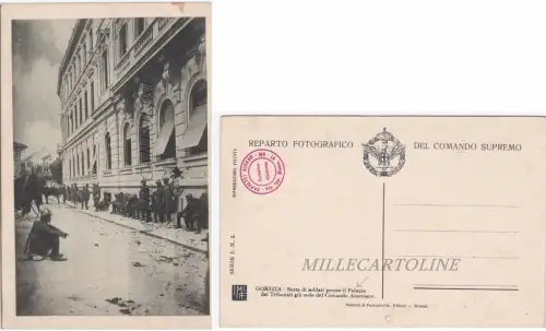 GORIZIA: Station der Soldaten am Pal. der Gerichte - Rep. Fotogr. Com. Supre