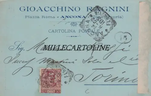ANCONA: Kopfstück Gioacchino Ragnini 1902