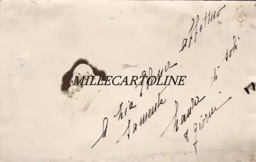 ANCONA: Private Fotokarte von Laura, die mit 8 Tagen Tante Elena 1912 begrüßt