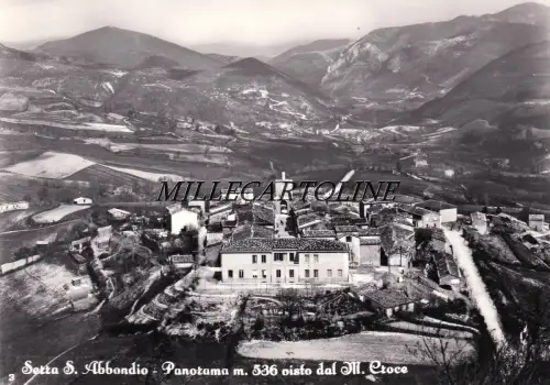 SERRA S. ABBONDIO: Panorama vom M. Kreuz 1957