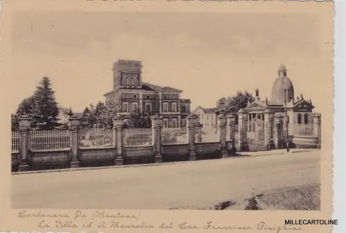 CARBONARA PO: Die Villa und das Mausoleum von Cav. Francesco Bisighini