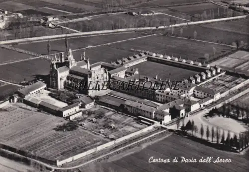 PAVIA CERTOSA aus dem Flugzeug