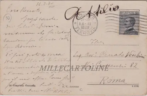 ANCONA: Piazza Cavour 1930