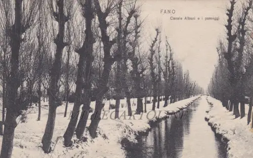 FANO: Canale Albani und die Promenaden 1912