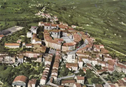 CUPRAMONTANA: Luftaufnahme der Altstadt 1973