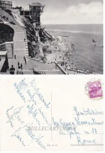 ANCONA: Treppe und Aufzug zum Meer 1964
