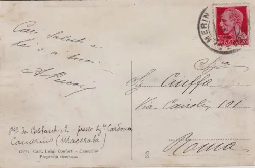 CAMERINO: Panorama 1936